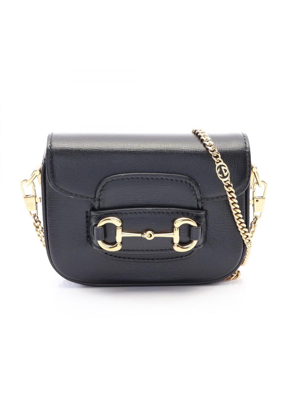 Gucci Horsebit Shoulder Bag Leather #369300G13B